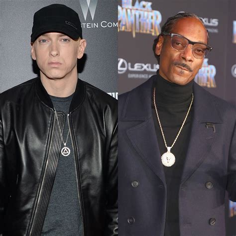 Eminem and Snoop Dogg performing