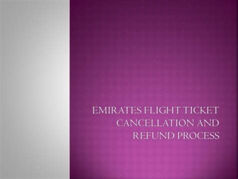 emirates plane ticket cancellation
