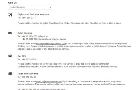 emirates uk email address