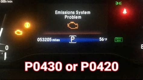 Emission System Error Honda Pilot 2016