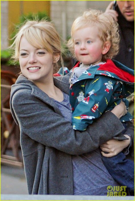 emma stone and child