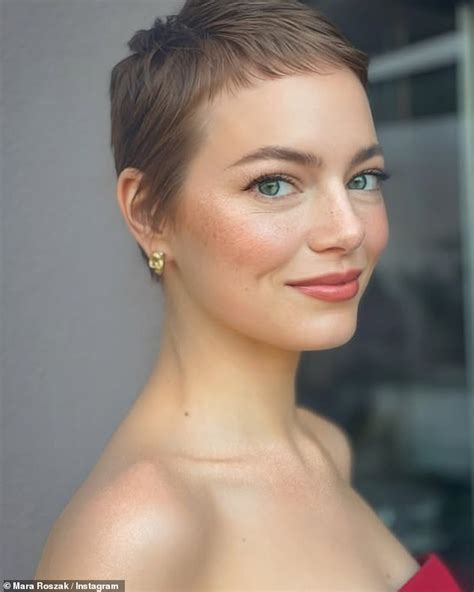 emma stone shaved head
