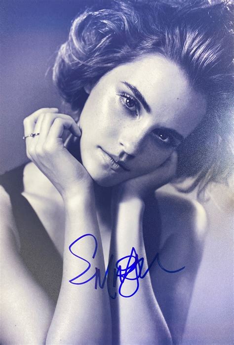 emma watson autograph photo