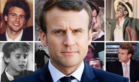 emmanuel macron young and old