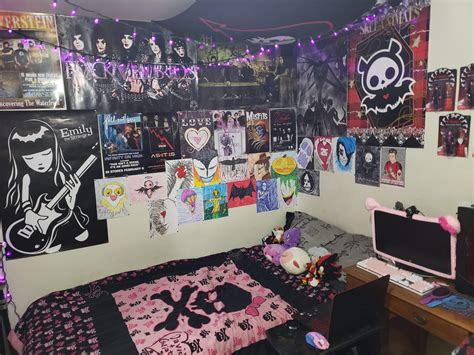emo bedroom wall art