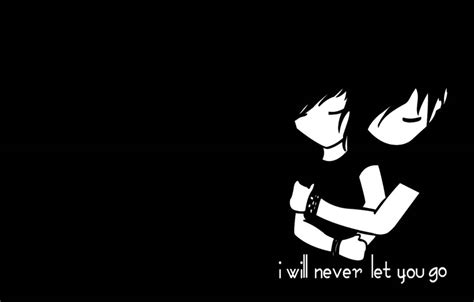 Emo Love Black Wallpaper
