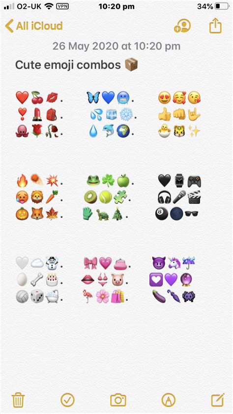 emoji combos