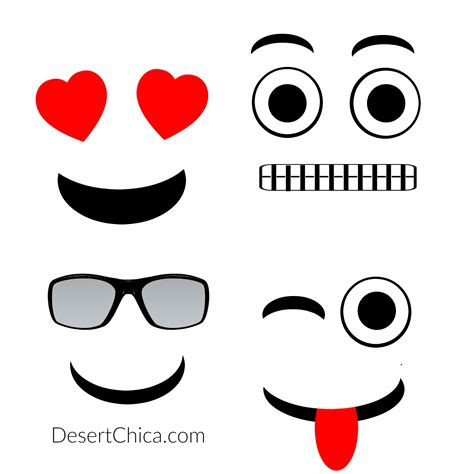 emoji faces template free printable