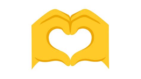 emoji heart hands meaning