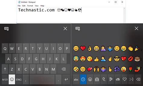 emoji keyboard windows not working