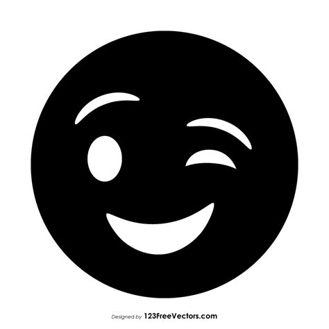 emoji logo black and white