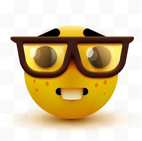 emoji nerd meme png