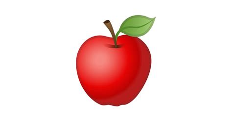 emoji of an apple