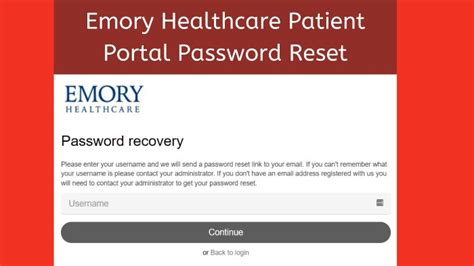 Emory Healthcare Change Password