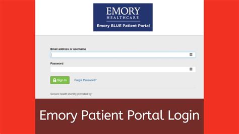 emory blue patient portal app