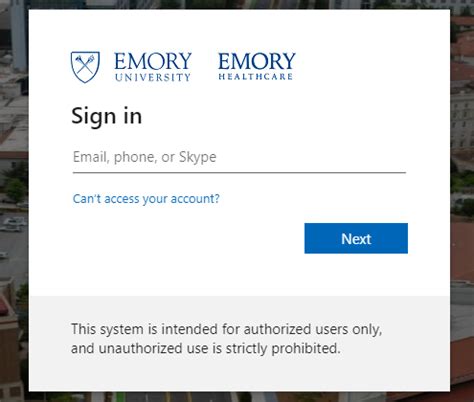 emory university employee email login