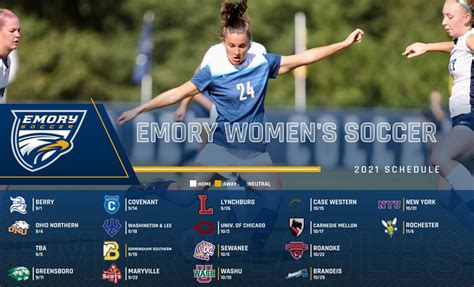 emory women's soccer schedule