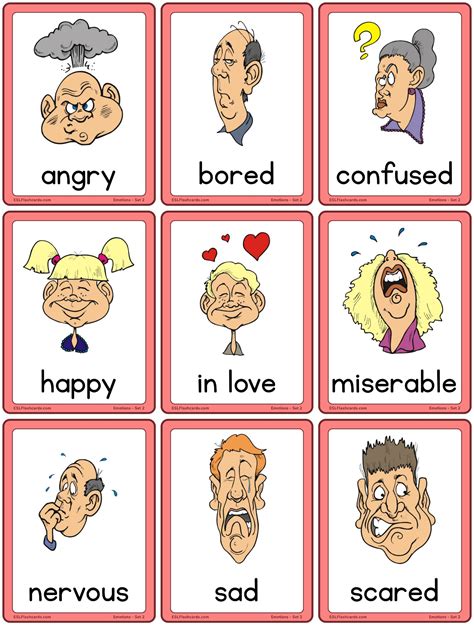 Feelings teaching tool Emotions cards, Autism communication cards