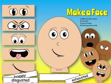 Emotions Make A Face Activity Printable