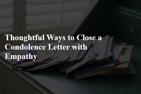 Empathy Condolence Image
