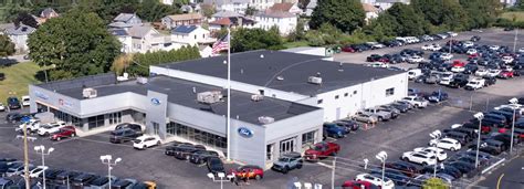 Empire Ford Fall River dealership exterior with a selection of Ford vehicles