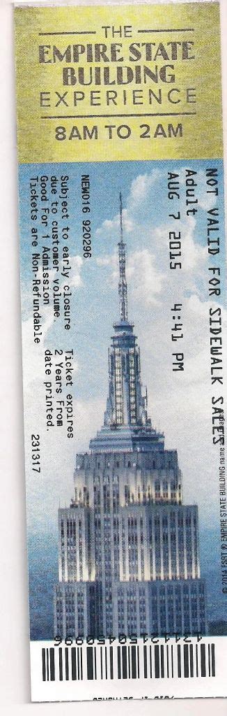empire state building tickets coupons
