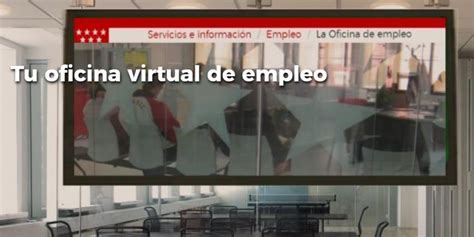 empleo comunidad de madrid oficina virtual