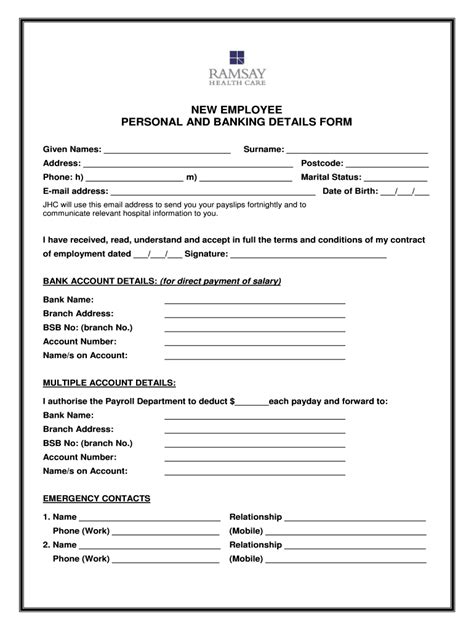 Employee Information Form 31+ Examples in Word, PDF Examples