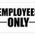 employee only sign printable