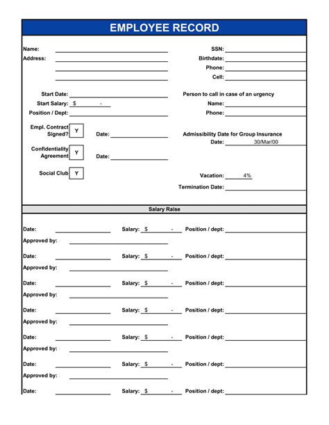 Printable Record Of Employment Form Printable Form, Templates and Letter