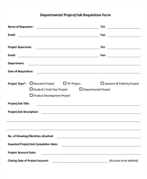 11+ FREE Personnel Requisition Form Templates PDF, Word