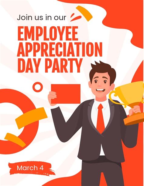 employee appreciation flyer templates
