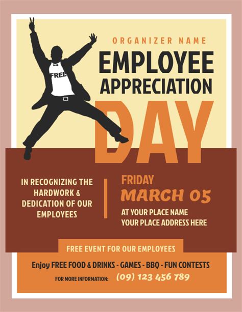 employee appreciation flyer templates