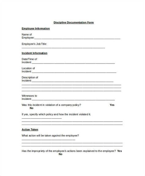 Employee Documentation Requirements