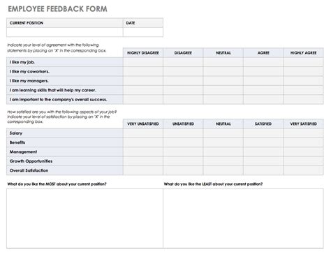 Employee Feedback Request Template
