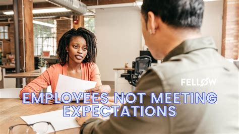 employee not meeting expectations