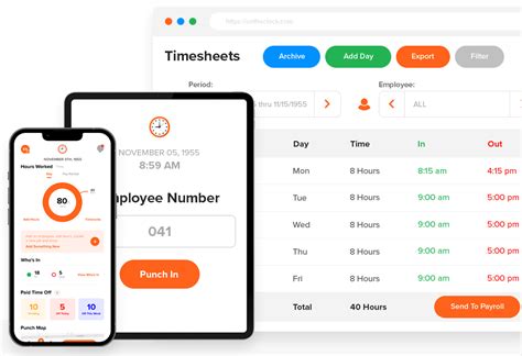 employee time tracking app for office