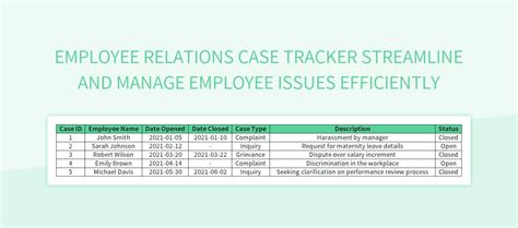Employment Case Tracker