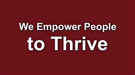 empowering individuals to thrive