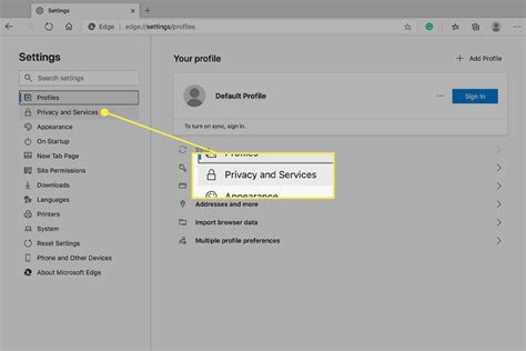 empty cache microsoft edge