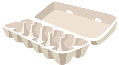 Empty Egg Carton Clipart