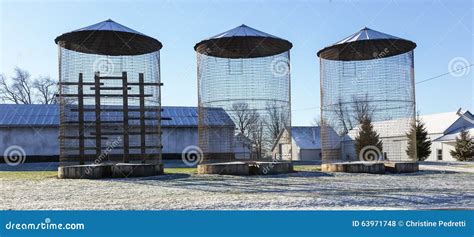 Empty Grain Bins