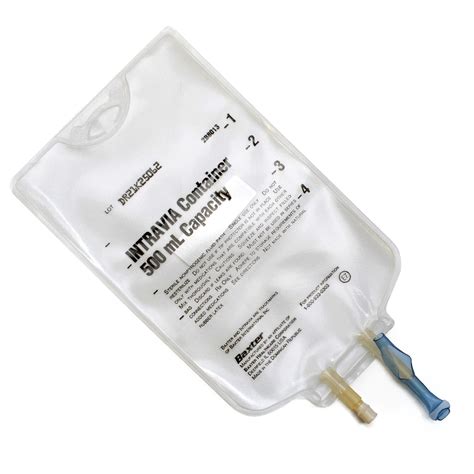 empty iv bag