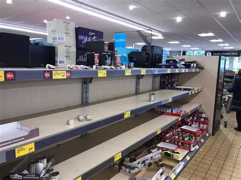 Empty Shelves In Aldi