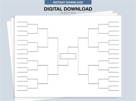 Empty Tournament Brackets