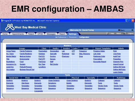 Emr Configuration Example
