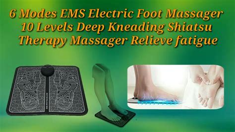 ems foot massager instructions youtube