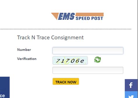 ems speed post tracking