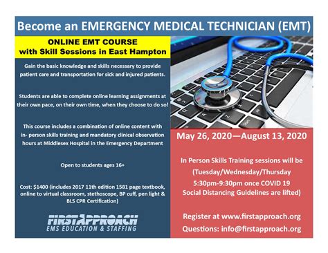 emt training online connecticut