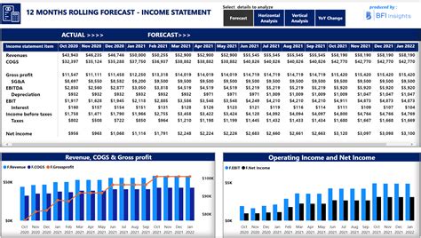 En12 Month Rolling Forecast Excel Template